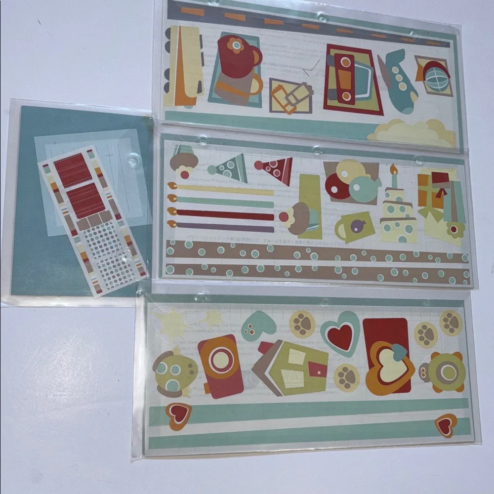 Creative memories Jumbo Great Lengths Cabana Stickers Birthday Travel Family